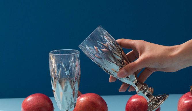 La raffinatezza senza tempo dei bicchieri in vetro soffiato di Murano dalla Vetreria Artistica Murano Design